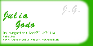 julia godo business card